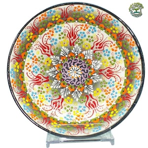 8 Large Ceramic Bowls Pasta Salad Soup Fruit Spaghetti Cookie Serving Bowls Handmade Decorative Ceramic Turkish Pottery Gift 20 cm White