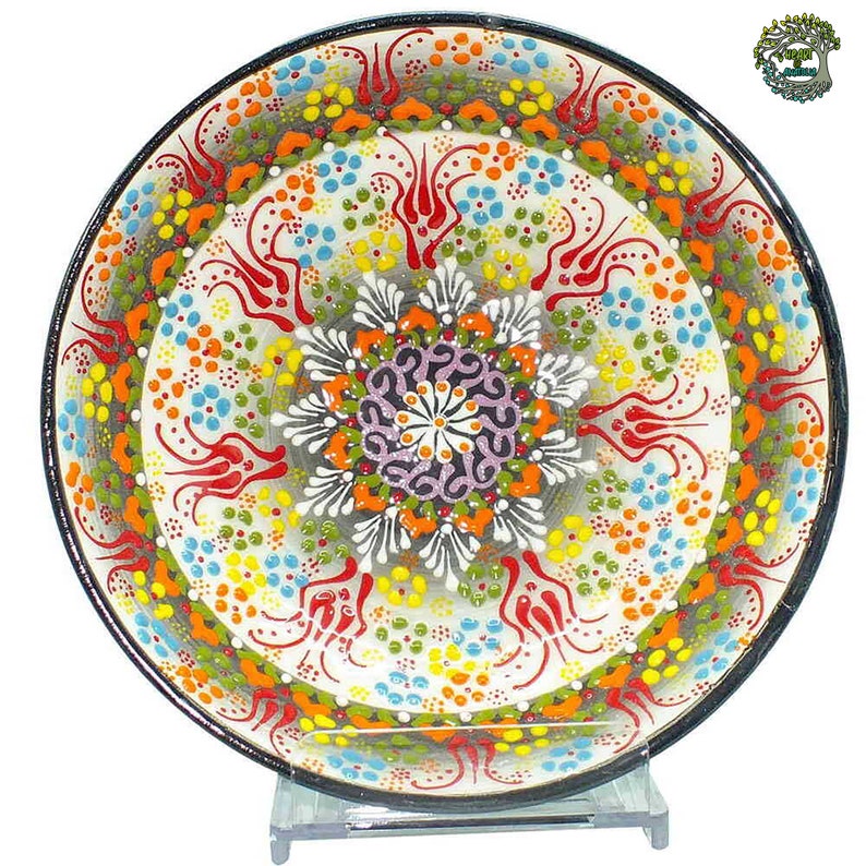 8 Large Ceramic Bowls Pasta Salad Soup Fruit Spaghetti Cookie Serving Bowls Handmade Decorative Ceramic Turkish Pottery Gift 20 cm White