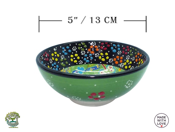 4 Pieces Large Pasta Bowls 5 / 13cm Decorative Ceramic Bowl Set