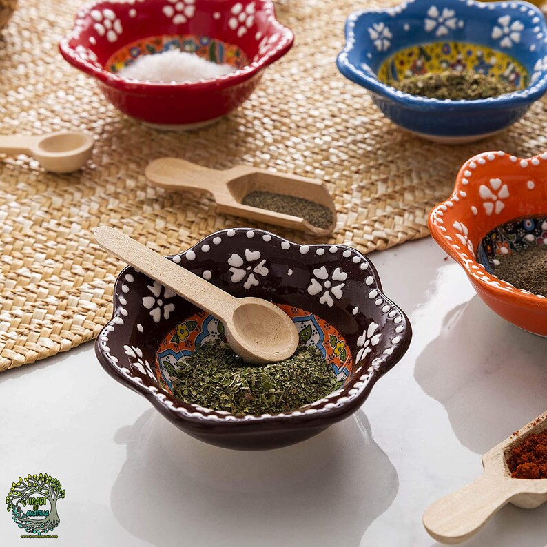 Handmade Butterfly Small Ceramic Serving Bowls Tapas Sauce Etsy