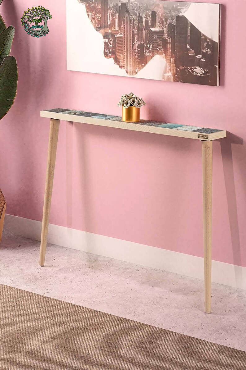 Entryway Table Unique Sideboard Console End Coffee Table Etsy