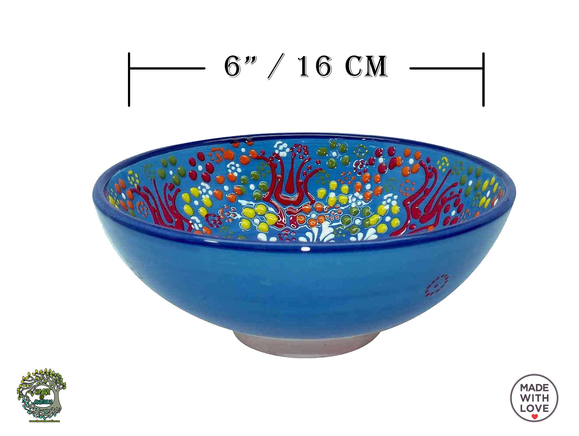 4x Large Ceramic Bowls Set 6\, image size:2000x1509