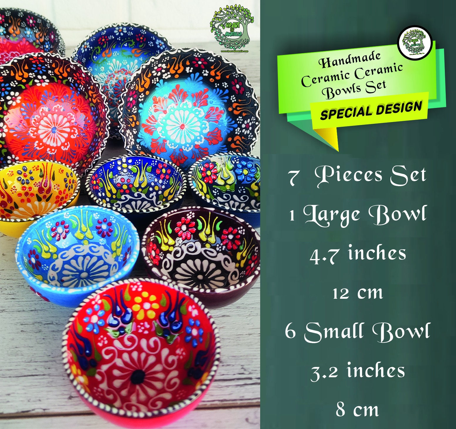 MIJOMA X-MAS Set De Service De Noël 5 Pièces Avec Planche En