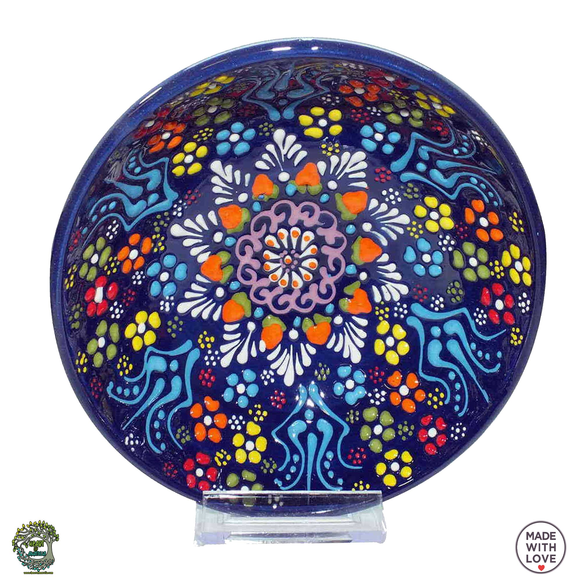 Ciotole in ceramica turca fatte a mano - Set di 6 piccole