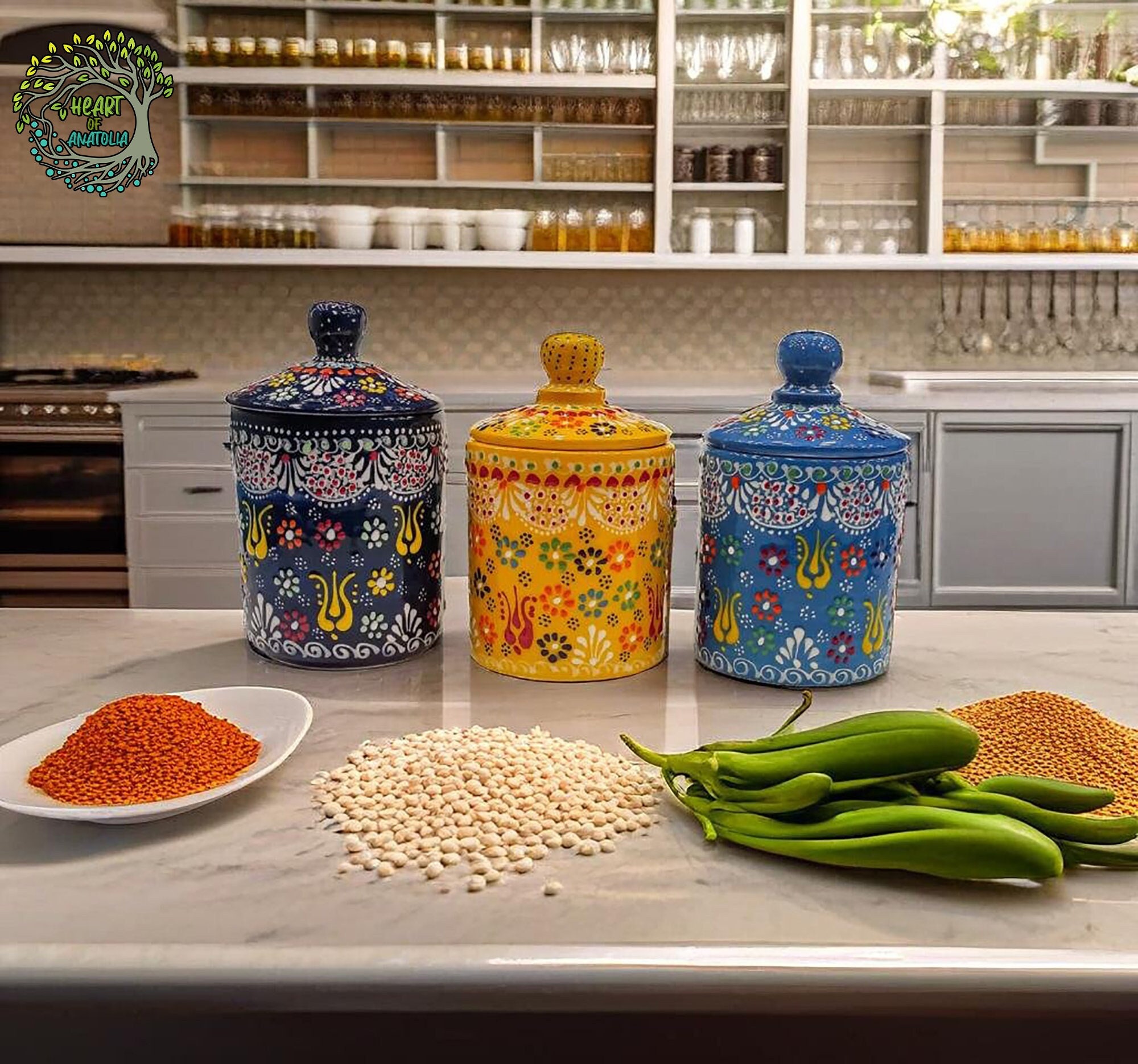 Spice jars ceramic hotsell