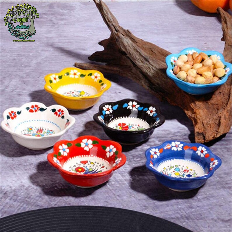 Handmade Butterfly Small Ceramic Serving Bowls Tapas Sauce Etsy