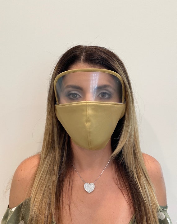 Eye shield face mask 3 layers ready to ship Etsy