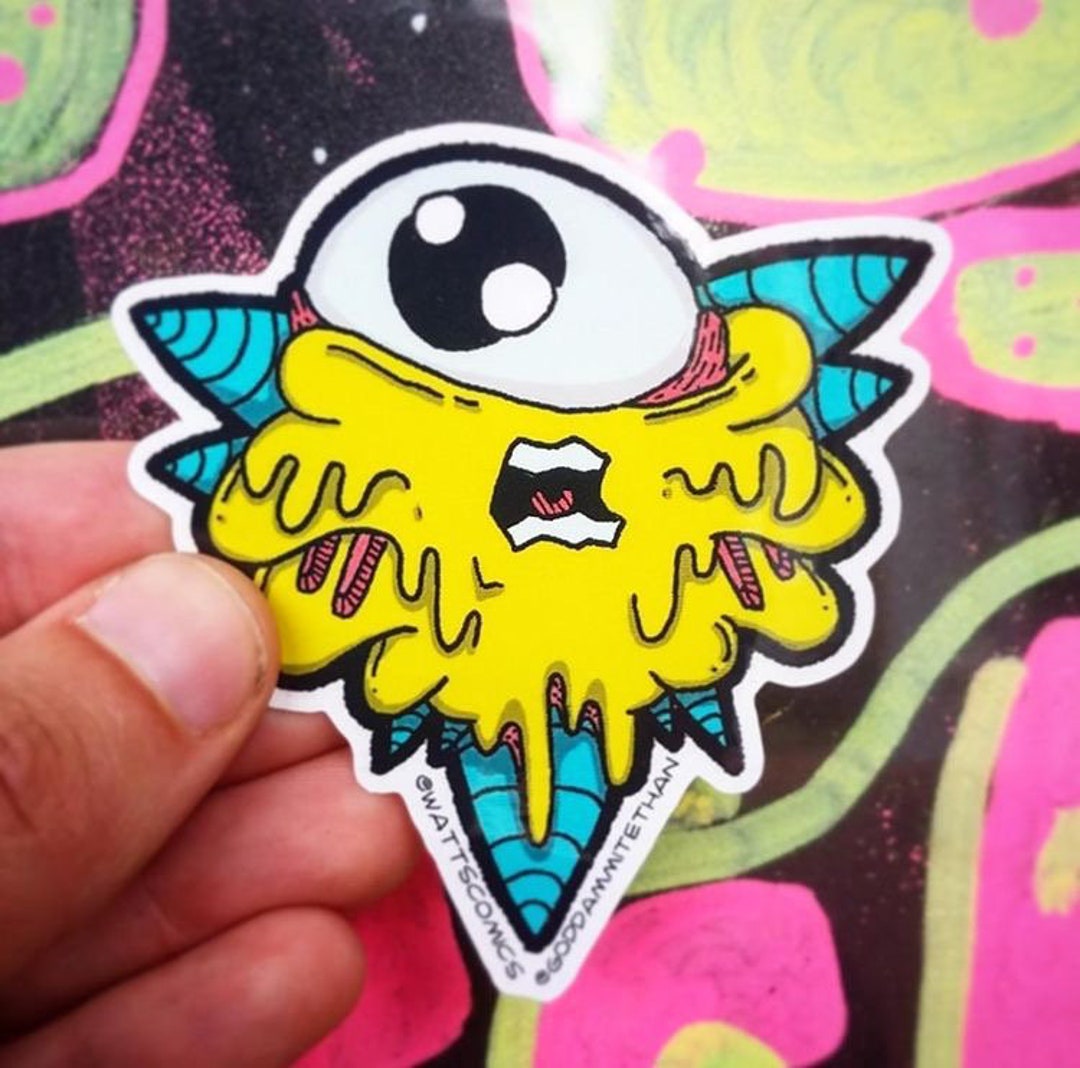 Yung Goop Sticker 3 Oddboy Stickers 1, Alien Sticker, Graffiti Sticker