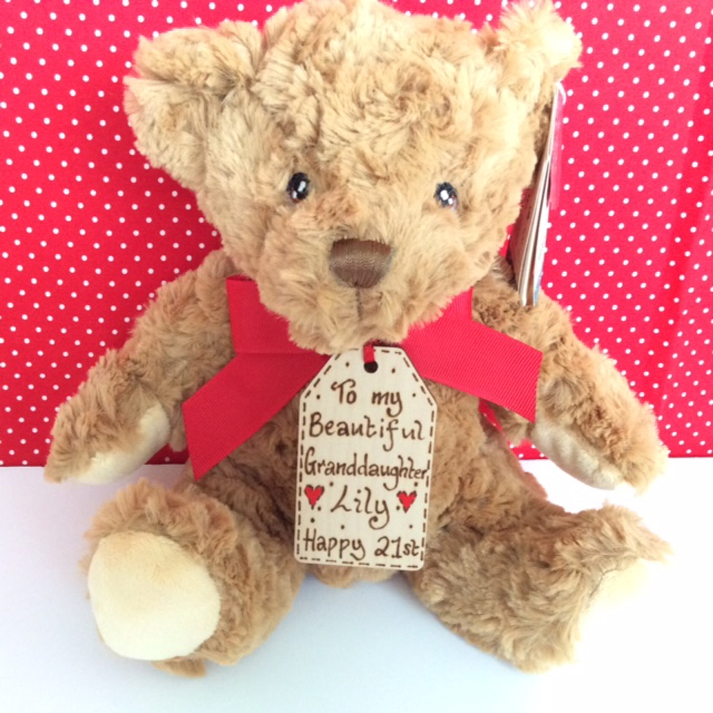 Granddaughter Teddy Bear Birthday Gift for girl her women | Etsy