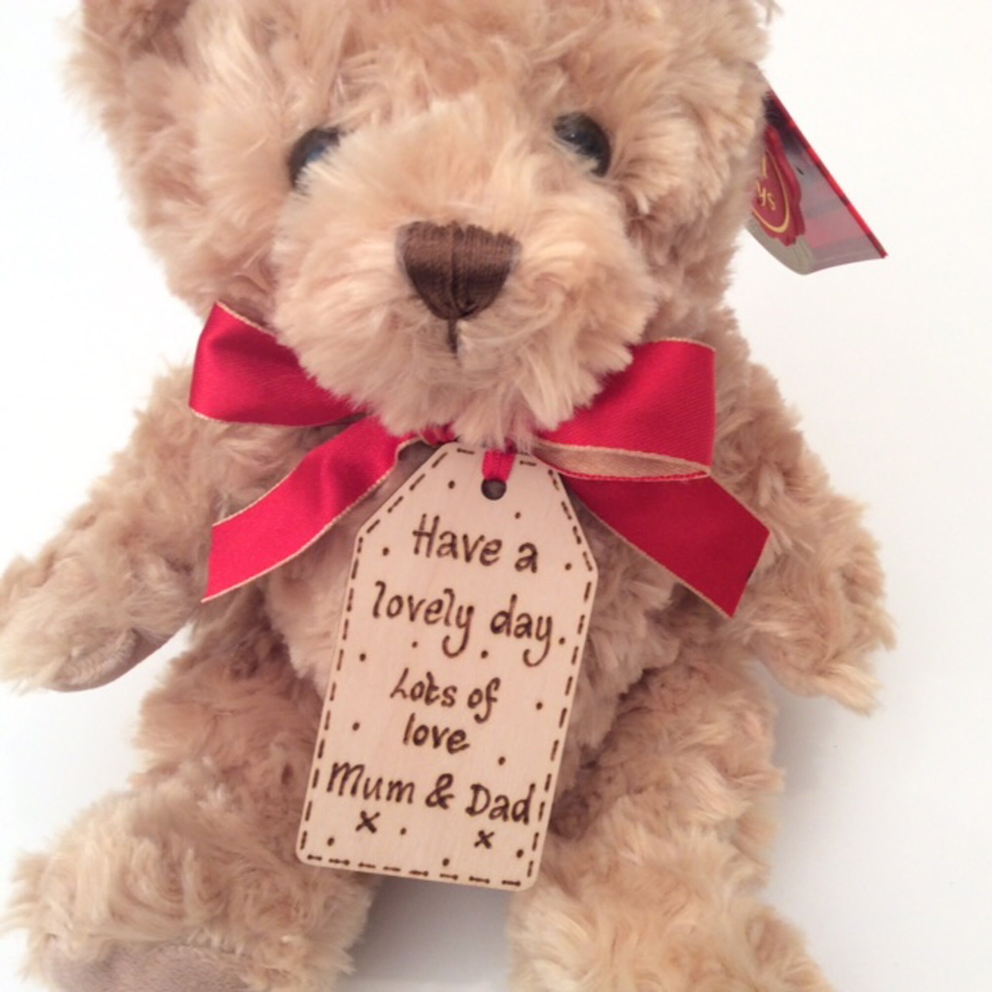 Personalised teddy bear birthday gift ANY AGE NAME message Etsy