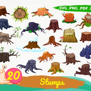 Stumps svg, Madera de dibujos animados SVG, tronco de madera y tronco png, impresión de tocón y tablones, troncos de madera, materiales de construcción de maderas duras, imprimible