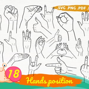 Hands gestures svg, Hands svg, Hands Silhouette,  hands, Hands Svg, Gloved Hands, Shaka sign, Hand clipart set,White Gloved Hands,print file