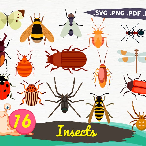 INSECT SVG, butterfly svg, insect clipart, dragonfly svg, bug svg, insects svg, ladybug svg, insect bundle svg, bugs svg, insect silhouette