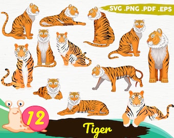 TIGER SVG, tiger silhouette, wild animals svg, tiger cricut, tiger stencil, tigers svg files, tiger decal, tiger animal svg, print file,svg