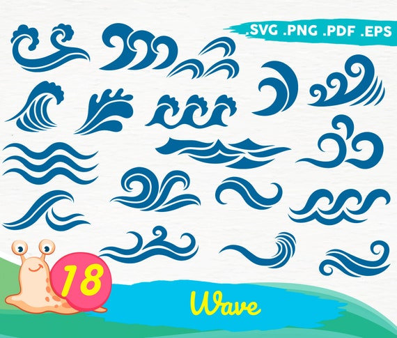Wave Svg Wave Svg Bundle Wave Cut File Wave Wave - Etsy Finland