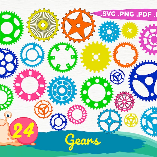 Gears SVG Bundle, Steampunk Png, Metal Gears Dxf, Cogwheels, Gear Cogs, Industrial Gears Clipart, Machine Gear Svg,Silhouette,print file,svg