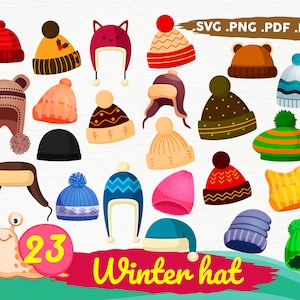 冬用帽子 svg、冬用帽子 svg、暖かいスカーフ svg、クリスマス svg、ベクター画像、デジタル クリップ アート、クリップ アート、印刷ファイル、印刷可能、svg ファイル、svg