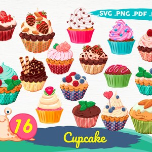 Cupcake svg,cupcake bundle svg,cupcake svg,cupcake clipart,cupcake vector,cupcake silhouette, sweets svg,print file, printable, svg file