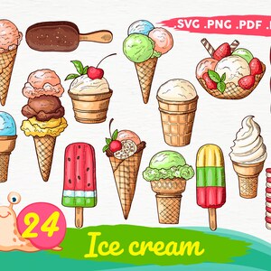 3D Ice Cream SVG Bundle Graphic by SvgOcean · Creative Fabrica