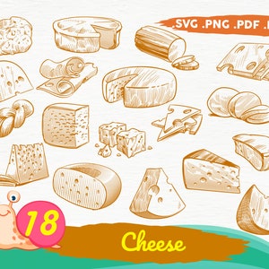 Cheese SVG Bundle, Cheese SVG, Cheese Clipart, Cheese Silhouette, food svg,Files for Cricut, Cheese Vector,Svg,print file,printable,svg file