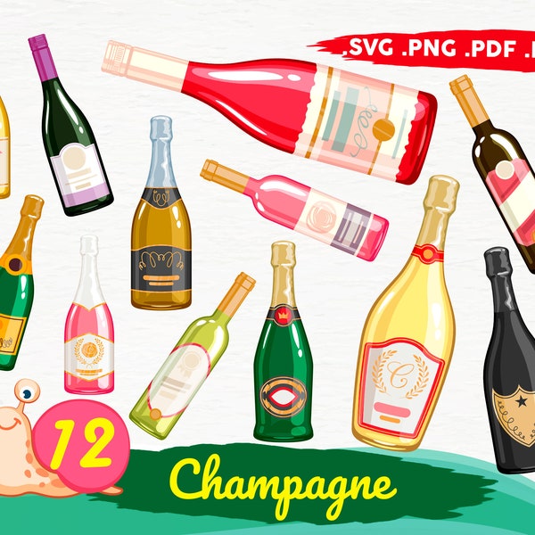 Champagne SVG, Champagne Vector, Champagne Clipart, Champagne Cricut, Champagne Cut File, Champagne Silhouette, Bottle svg,print file,svg