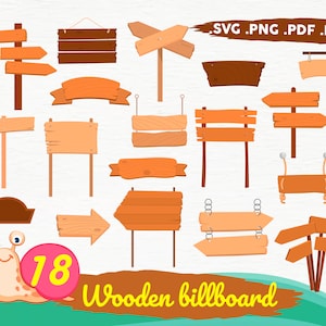Bilboard de madera svg, flecha de madera svg, signo de madera svg, señalización de madera en blanco svg, clipart de cartel, flecha de madera svg, archivo de impresión, imprimible