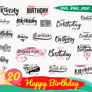 Happy Birthday SVG Files, Happy Birthday SVG bundle, Happy Birthday, Birthday Cake Svg, Happy Birthday Svg, Birthday svg clipart,print file