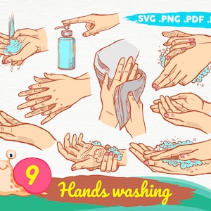 Lavar as mãos svg, Instruções para lavar as mãos Svg, Guia de lavar as mãos Svg, Como lavar as mãos Svg, imprimir arquivo, imprimível, arquivo svg