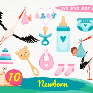 Bebé SVG, recién nacido svg, baby shower svg, baby svg bundle, chupete svg, bebé svg archivo de corte, bebé biberón svg, bebé pies svg, bebé cricut, imprimir archivo