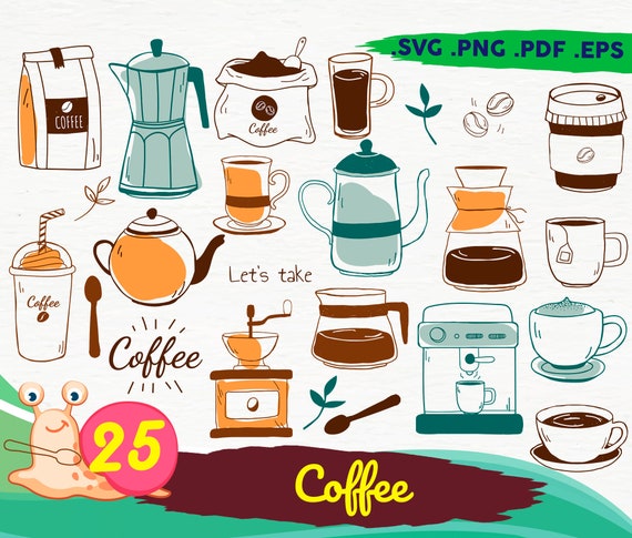 Coffee Cup Svg Png Pdf Coffee Svg Coffee Bundle Svg 