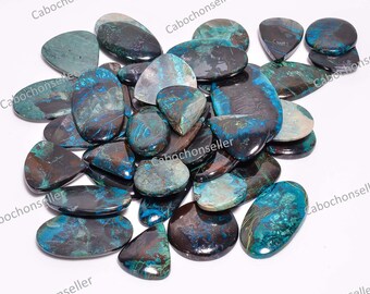 Natural stone untreated genuine gemstone Shattuckit cabochon oval 37,4x27,8 mm 61 ct