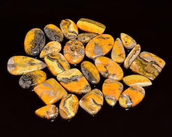 Amazing Bumble Bee Jasper Top Quality Bumble Bee cabochon hand Polish Bumble Bee Gemstone Jewelry making Bumble Bee 44 Ct 41 X 27 mm # 454
