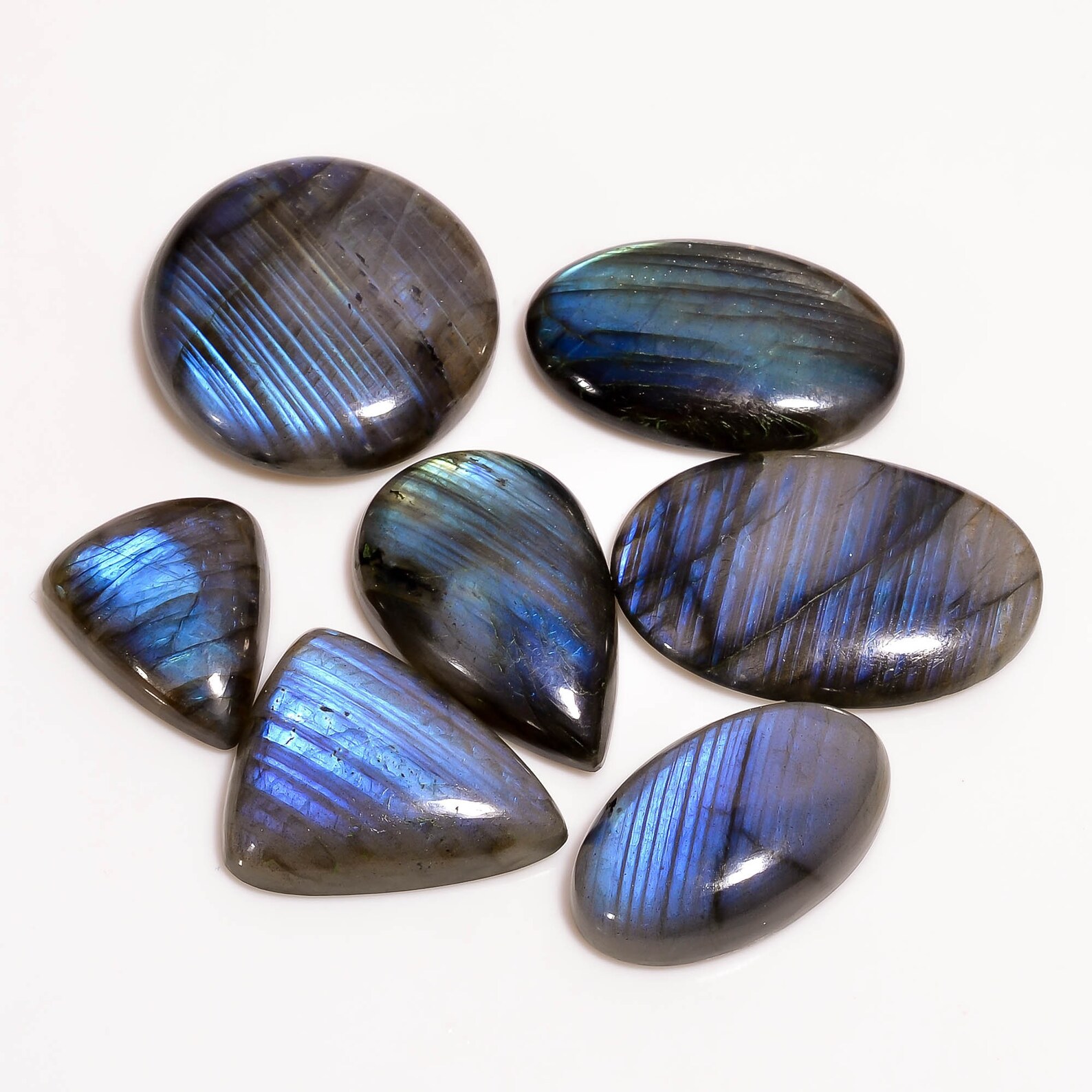 Natural Labradorite Labradorite Cabochon Multi Labradorite Etsy