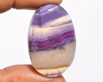 100% Natural Fluorite Radiant Shape Cabochon Loose Gemstone For Making Jewelry 30.5 Ct 22X19X5 mm A-2672