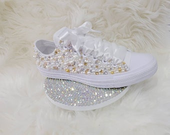 converse glitter rose gold