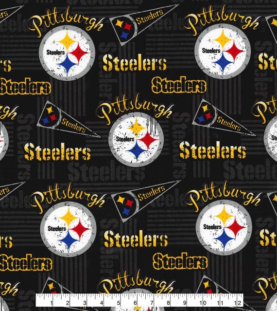 Pittsburgh Steelers Fabric/Steelers Retro /NFL Cotton Fabric/ | Etsy