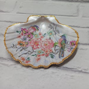 Jakobsmuschel Shell Trinket Dish. Schmuckschale. Ein schönes Geschenk. Muttertagsgeschenk. Geburtstagsgeschenk. Weihnachtsgeschenk.