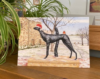 Christmas card -  Festive 'Black Bitch of Linlithgow'