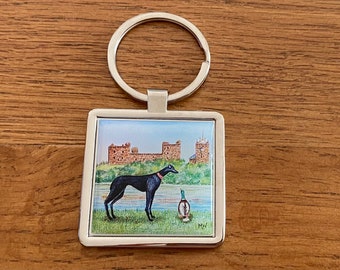 Keyring - The 'Black Bitch of Linlithgow' and friend at the Palace