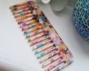 Resin wide tooth pocket comb - Great gift!