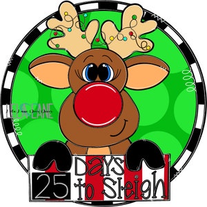 TEMPLATE:  Reindeer with Lights, Days to Sleigh