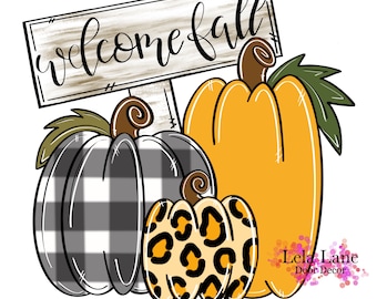 Plantilla: Calabazas de bienvenida de otoño