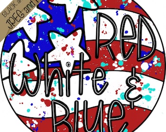 TEMPLATE: America Door Hanger, Usa door hanger, 4th of July door hanger, Patriotic door hanger, template