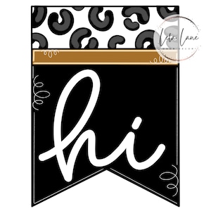 Colgador de puerta SVG- Descarga digital, Hola signo SVG, Archivo de corte láser, Glowforge SVG, Archivo de corte de signo de puerta