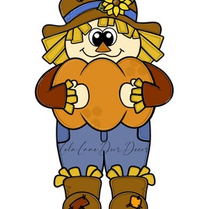 TEMPLATE:  Scarecrow with Pumpkin