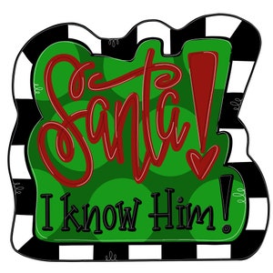 TEMPLATE:  Santa Door Hanger