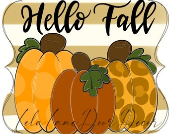TEMPLATE:  Hello Fall Pumpkins