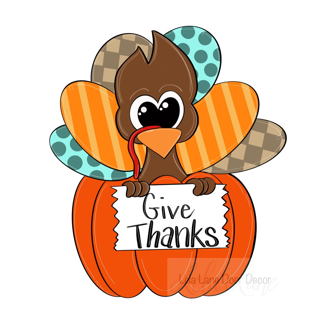 Template: Turkey Pumpkin - Etsy