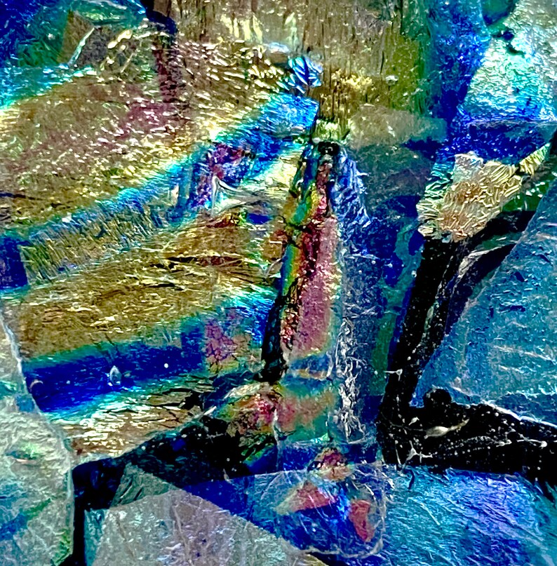 Fused Glass Dichroic Pendant