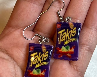 PENDIENTES TAKIS FUEGO,Pendientes de papas fritas Takis,Joyería de pendientes Takis,Pendientes colgantes Takis,Pendientes lindos Takis,Pendientes colgantes Takis,Pendientes Takis